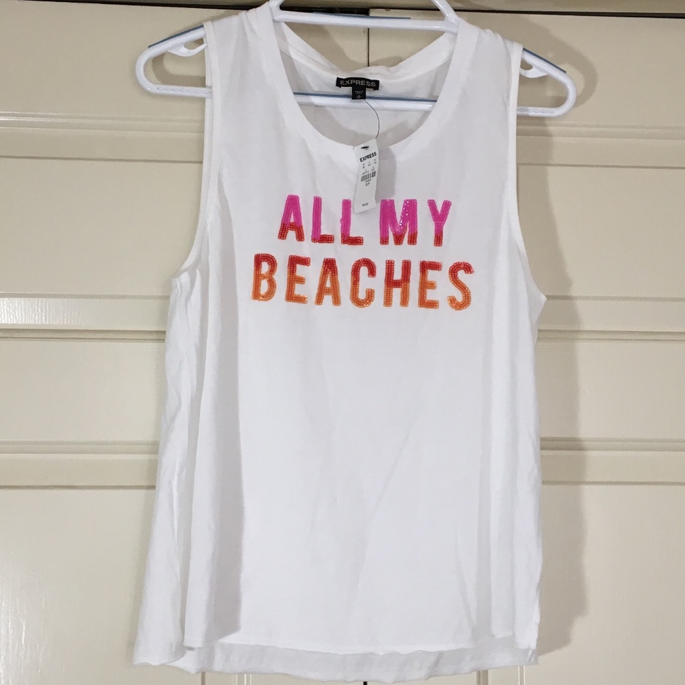 NWT! Express Sequined Tank Top. Sz. Small.